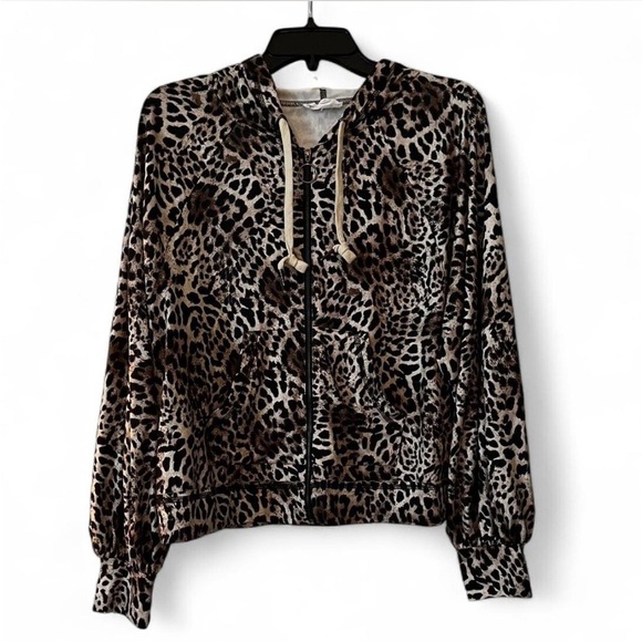 Love Riche Animal Print boutique Hoodie size small - Picture 2 of 8